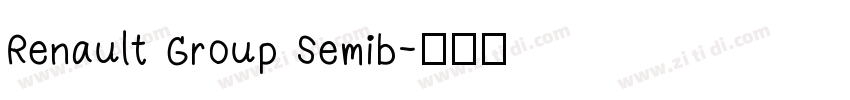 Renault Group Semib字体转换